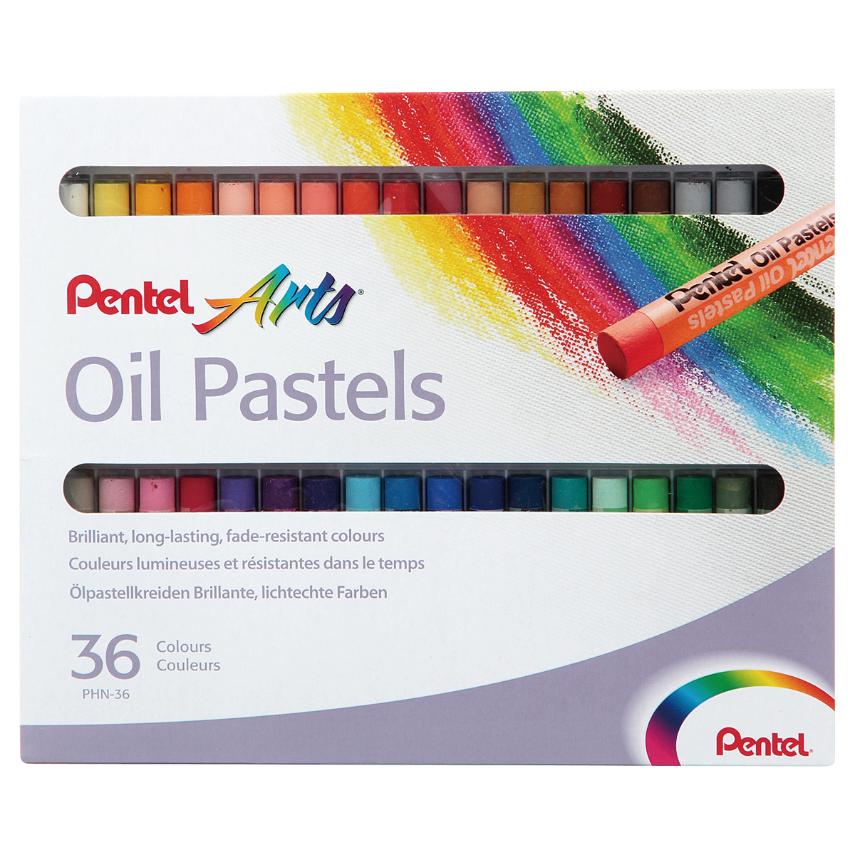 3e1e1d72c3f1839e86331e59a902624c Пастель масляная Pentel, 36 цветов, картон. упаковка — изображение 1