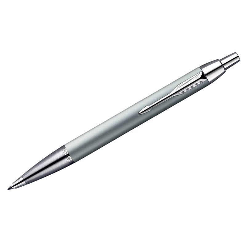424227517df75f6cb472f73ca48ab2d4 Ручка шариковая Parker "IM Grey Lacquer CT" синяя, 1,0мм, кнопочн., подар. уп. — изображение 1