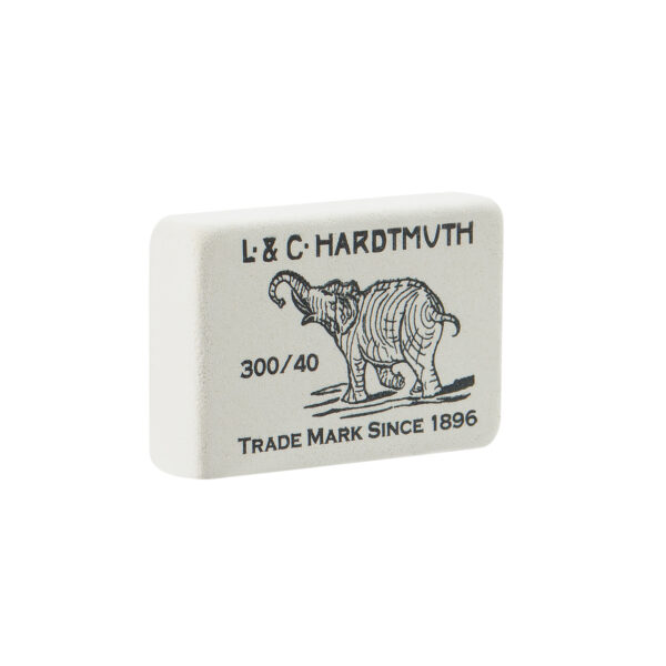Ластик Koh-I-Noor "Elephant" 300/60, прямоугольный, натуральный каучук, 31*21*8мм, ч/б