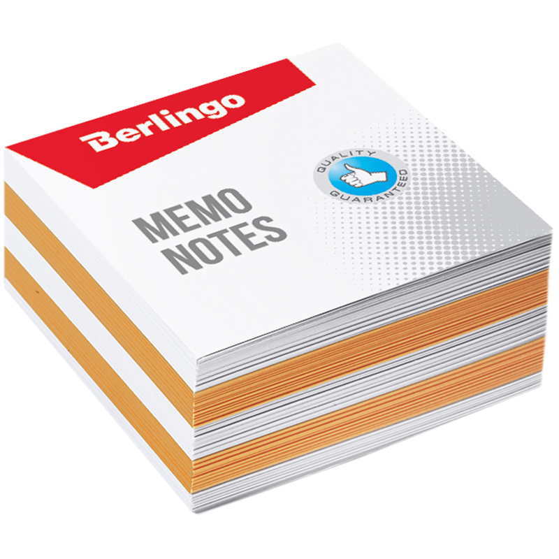 Блок для записи Berlingo "Standard", 9*9*4,5см, цветной