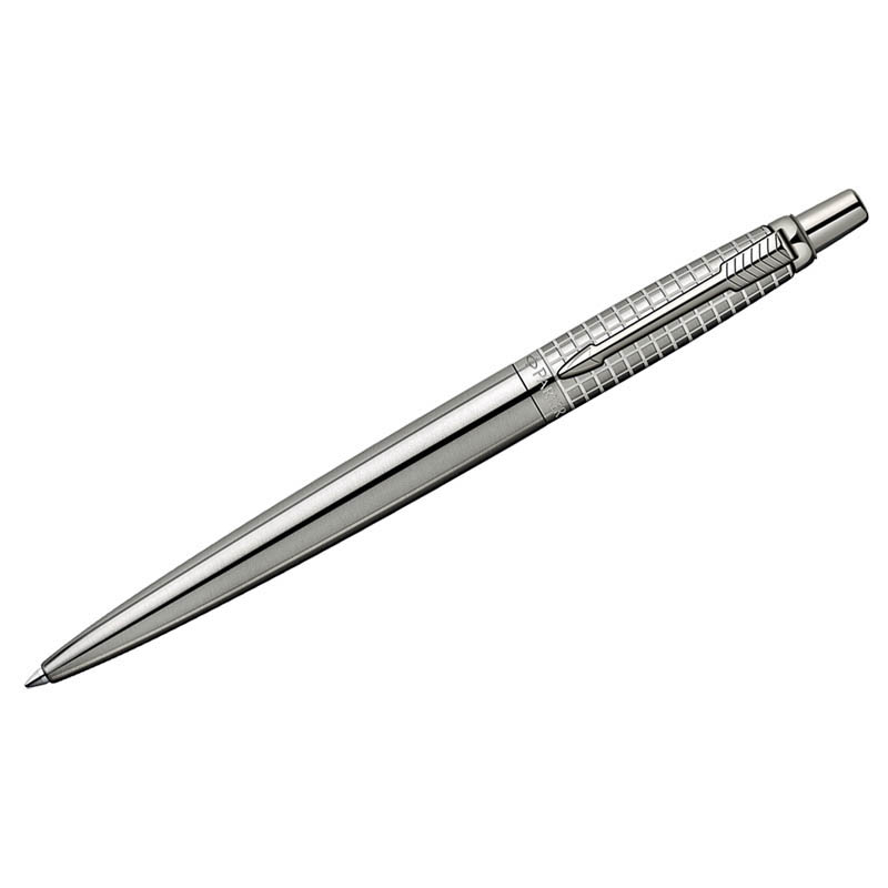 5c14fb79d81ad05b2c0457750989902e Ручка шариковая "Jotter Premium Classic Stainless Steel Chiselled"синяя, 0,7мм, корпус хром,подар.уп — изображение 1