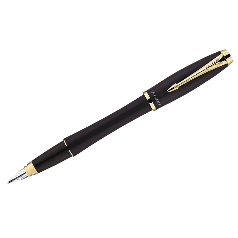 Ручка перьевая Parker "Urban Muted Black Lacquer GT" 0,8мм, подар. уп.