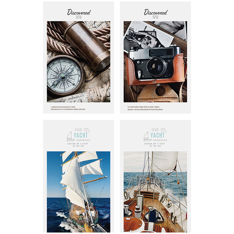 Блокнот А6 32л. на скрепке ArtSpace "Стиль. Yacht club"
