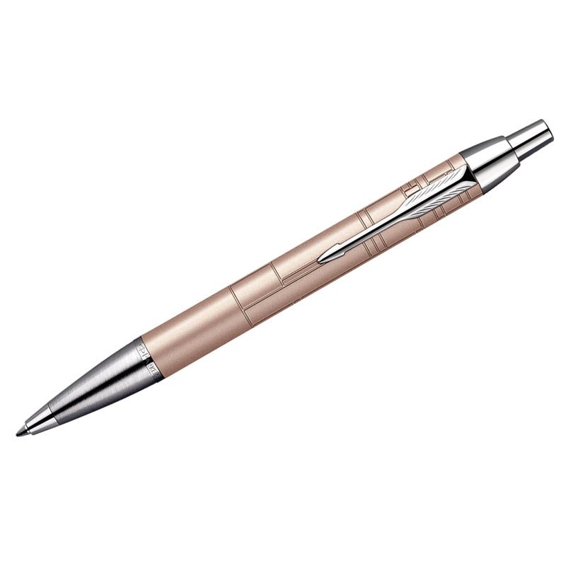 687d8fa9740030b685dd93ca8eb57fbb Ручка шариковая Parker "IM Premium Metallic Pink CT" синяя, 1,0мм, кнопочн., подар. уп. — изображение 1