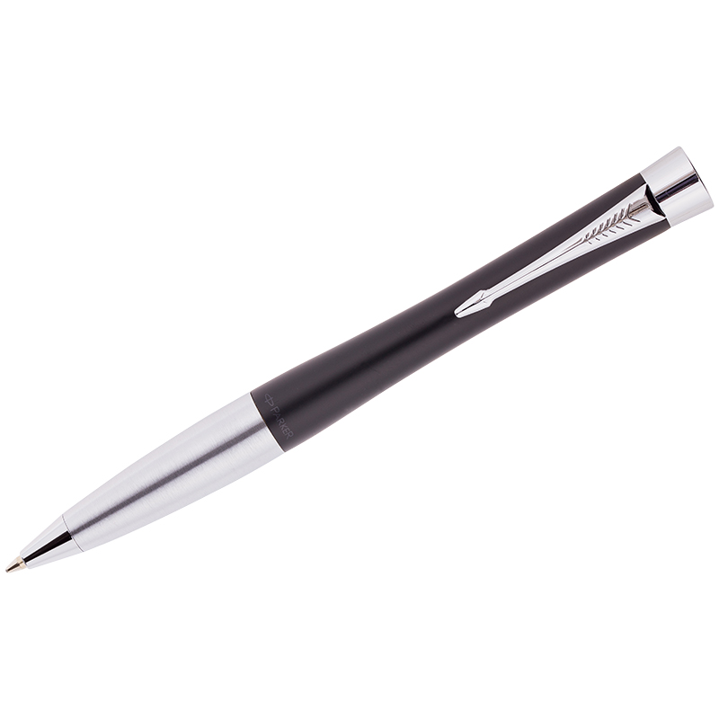 855301087ec0f48edaa555e7742a203f Ручка шариковая Parker "Urban Muted Black Lacquer CT" синяя, 1,0мм, поворот., подар. уп. — изображение 1