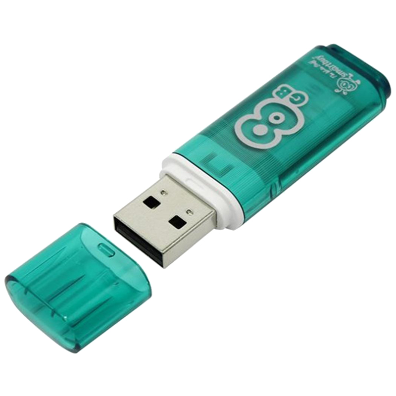 88cb459305c72e888a2a3b956b856623 Память Smart Buy "Glossy" 8GB, USB 2.0 Flash Drive, зеленый — изображение 1
