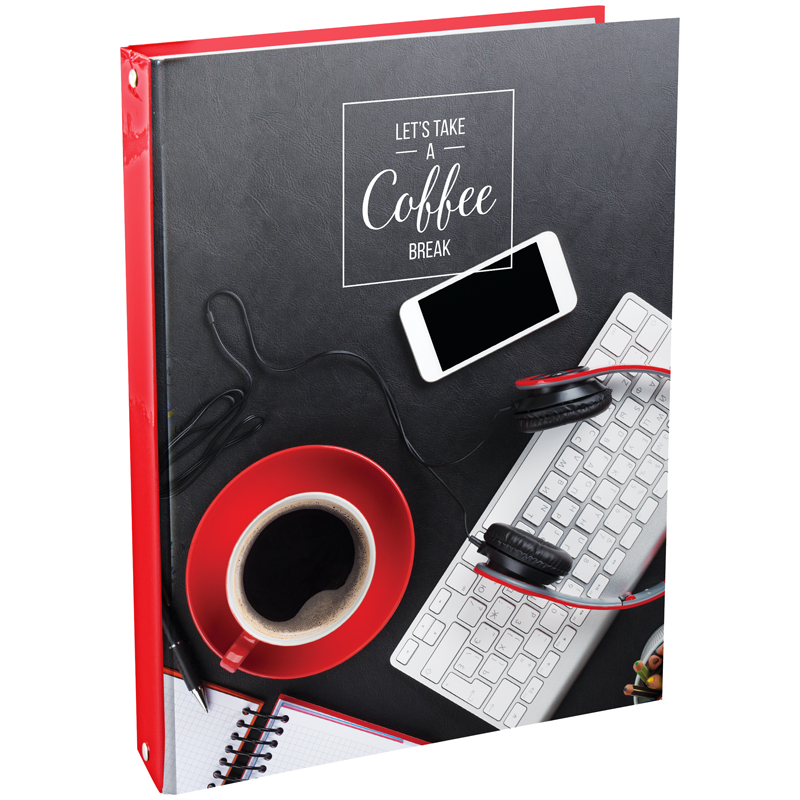 Тетрадь на кольцах А4, 100л., 7БЦ, ArtSpace "Офис. Coffee"