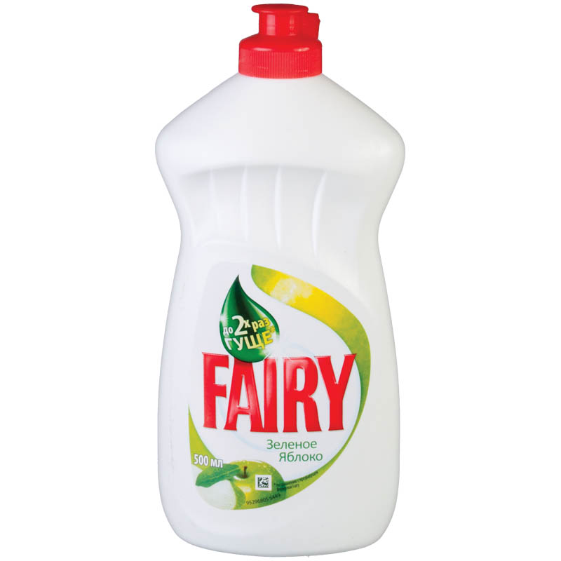 Средство для мытья посуды Fairy "Зеленое яблоко", 0,5л
