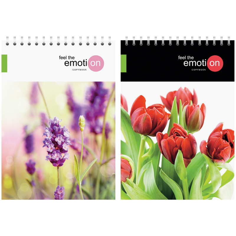 Блокнот А5 40л. на гребне ArtSpace "Цветы. Emotion flowers"