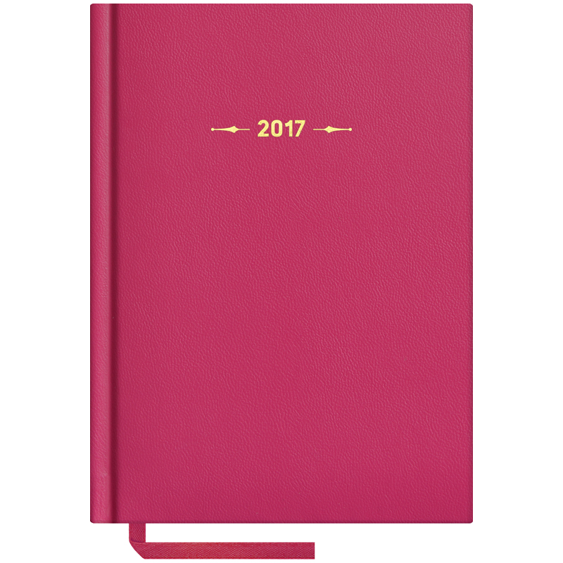 Ежедневник датированный 2017г., А6, 176л., балакрон, "Ariane", фуксия