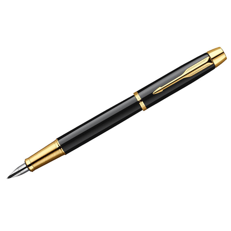 b676067ca5a3708aed4bb88f900d17f8 Ручка перьевая Parker "IM Black Lacquer GT" 0,8мм, подар.уп. — изображение 1