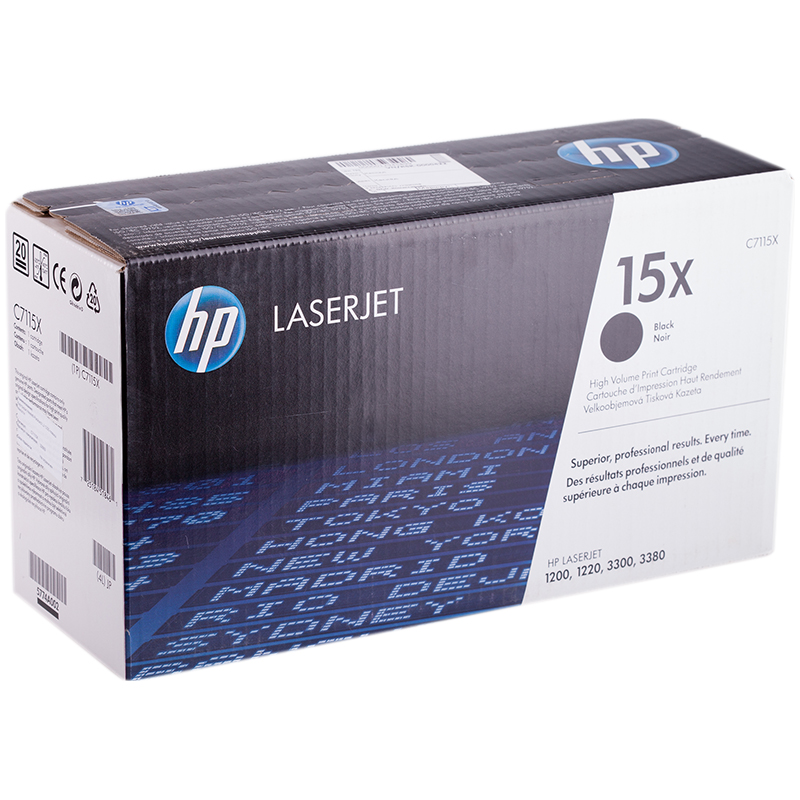 Картридж ориг. HP C7115X (№15X) черный для LJ 1200/1220/3300/3330/3380 (3500стр)