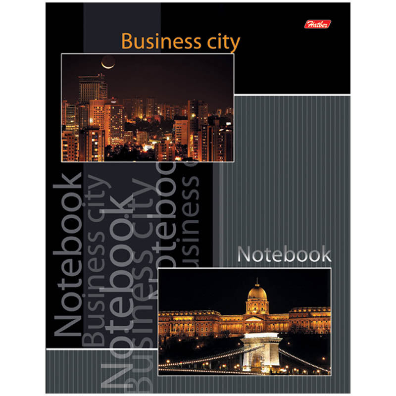 Бизнес-блокнот А5 80л. "Business city", 5-цветный блок