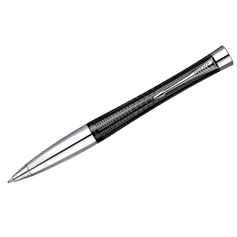 Ручка шариковая Parker "Urban Premium Ebony Metal Chiselled" синяя, 1,0мм, поворот., подар. уп.