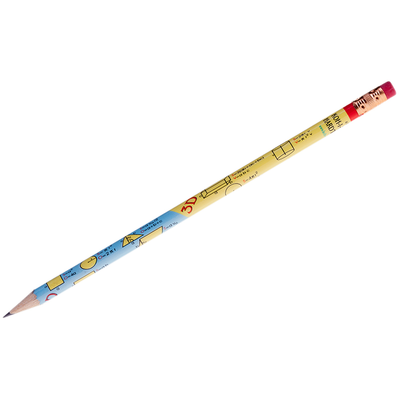 d823a68c34082c8625b22454d8a65b30 Карандаш ч/г Koh-I-Noor "GEOMETRY" HB, с ластиком, заточен. (ПОД ЗАКАЗ) — изображение 1