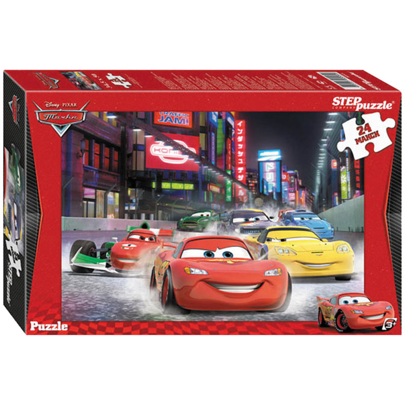 Пазл   24 эл. maxi Step Puzzle "Disney. Тачки", картонная коробка