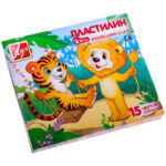 Пластилин Луч "Zoo", 15 цветов, 203г, картон
