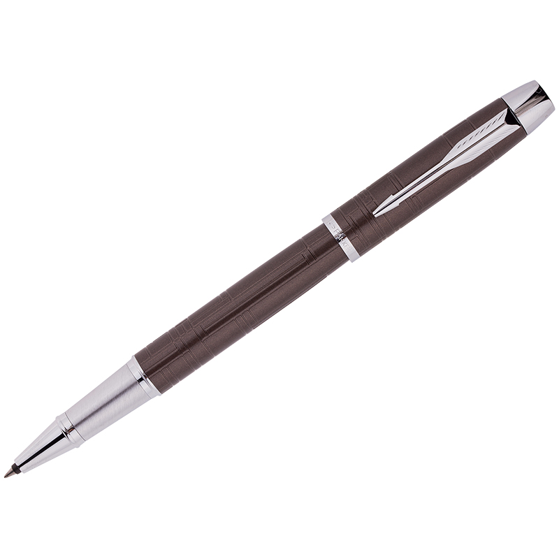 Ручка-роллер Parker "IM Premium Metallic Brown CT" черная, 0,8мм, подар. уп.