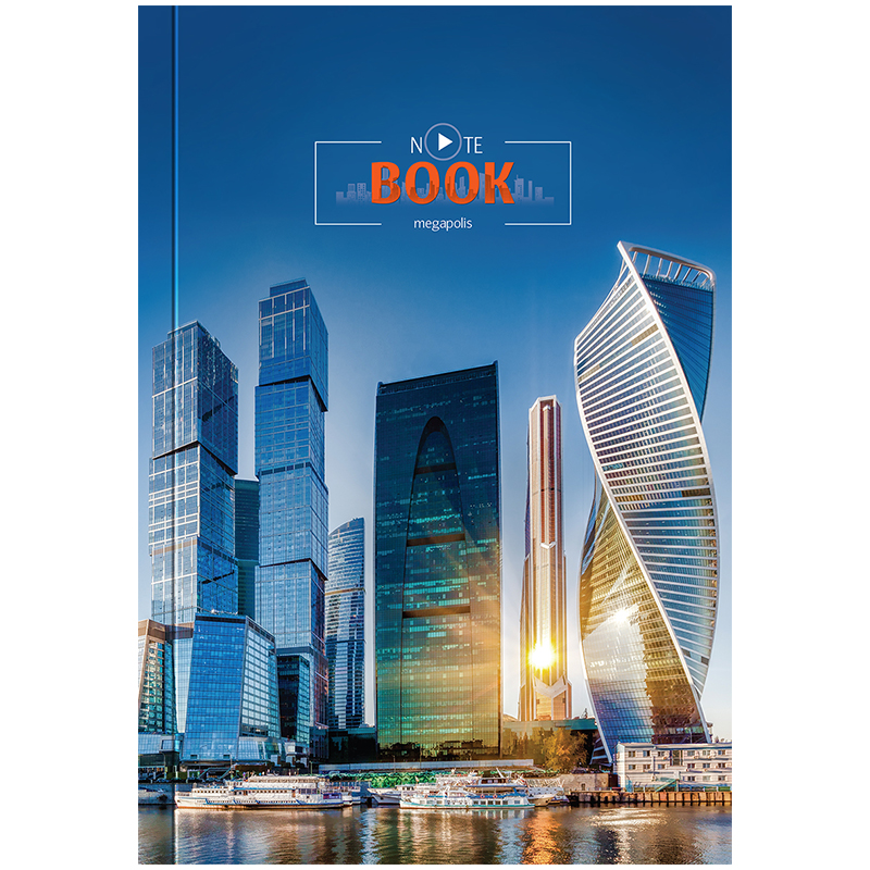 Бизнес-блокнот А5 80л. OfficeSpace "Офис. Megapolis", глянцевая ламинация