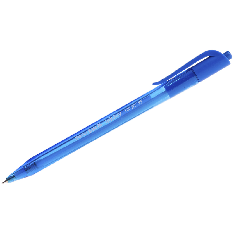 Ручка шариковая автоматическая Paper Mate "InkJoy" 100 RT синяя, 0,5мм, трехгран.