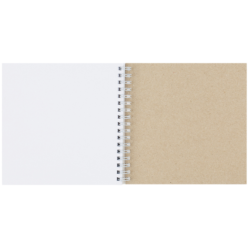 Скетчбук 60л., 150*150 MESHU "Mountcats", на гребне, soft-touch, 120г/м2