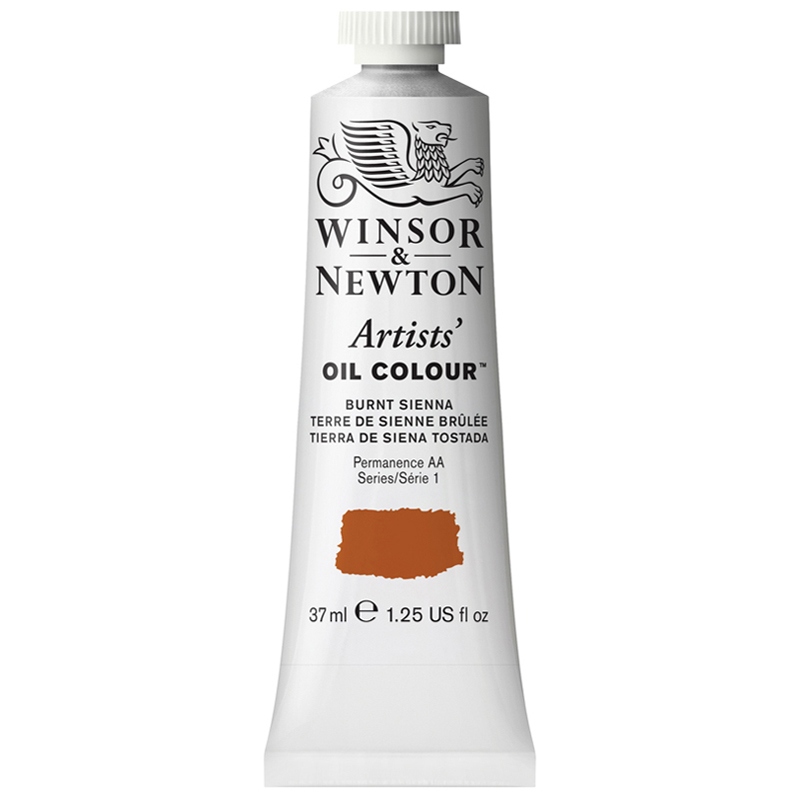 Краска масляная профессиональная Winsor&Newton "Artists Oil", 37мл, жженая сьена