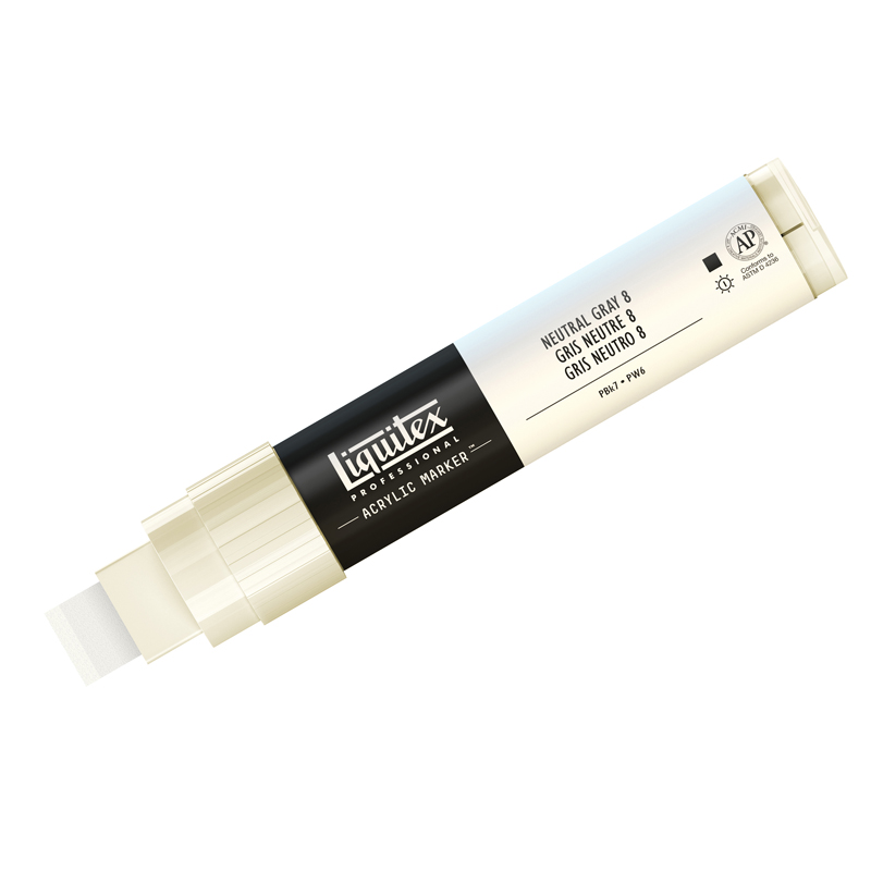 Маркер акриловый Liquitex "Paint marker Wide" 15мм, серый натуральный 8