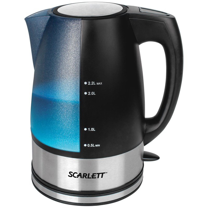 Чайник электрический Scarlett SC-EK18P18, 2,2л, 2200Вт, пластик