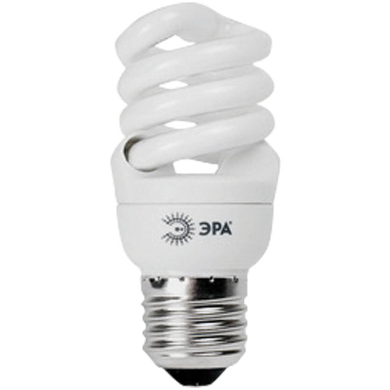 Лампа энергосберегающая ЭРА F-SP 11W, 827 E27, теплый свет