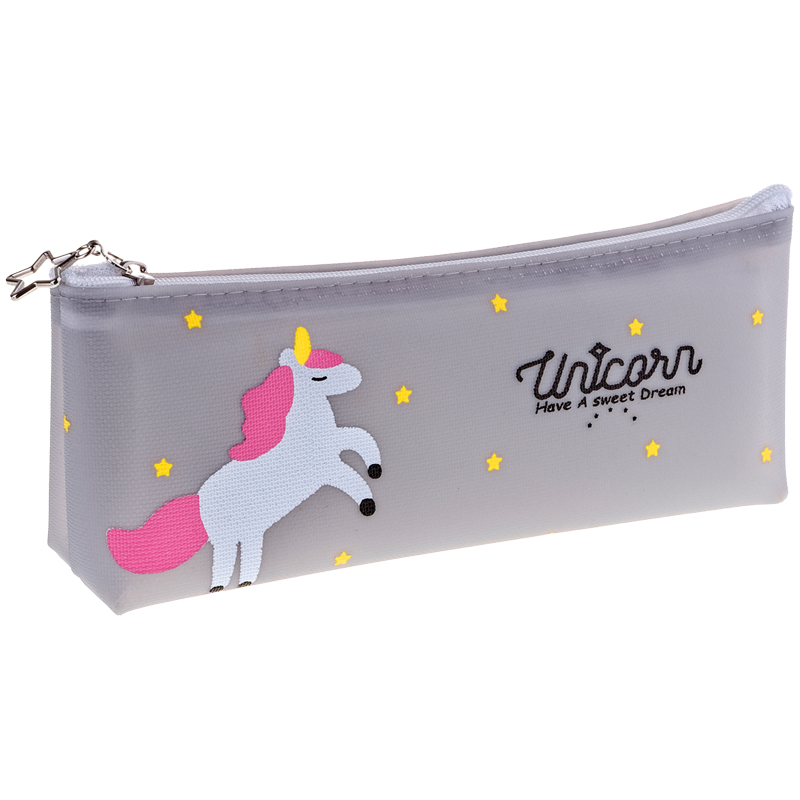 Пенал мягкий 180*35*80 ArtSpace "Sweet unicorn", мягкий силикон с блестками