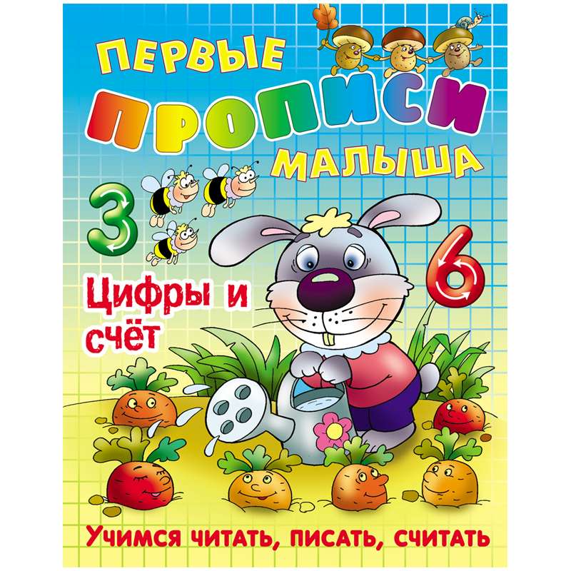 Первые прописи малыша, А4, Книжный Дом "Цифры и счет", 16стр.
