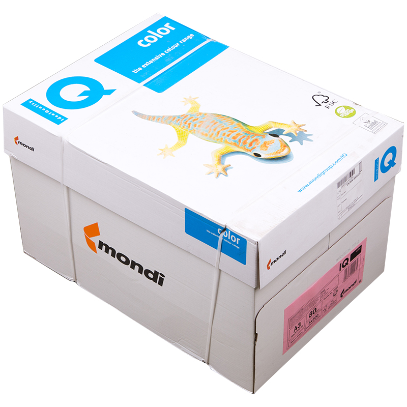 Бумага "IQ Color pale" А3, 80г/м2, 500л. (розовый фламинго)