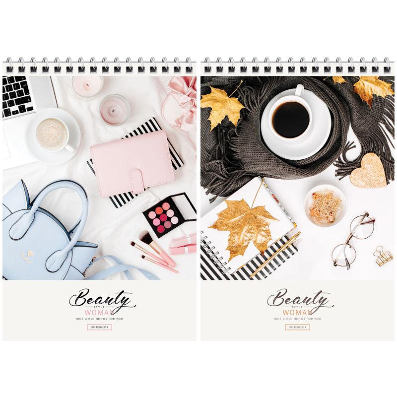 Блокнот А5 60л. на гребне ArtSpace "Стиль. Beauty style", твердая подложка