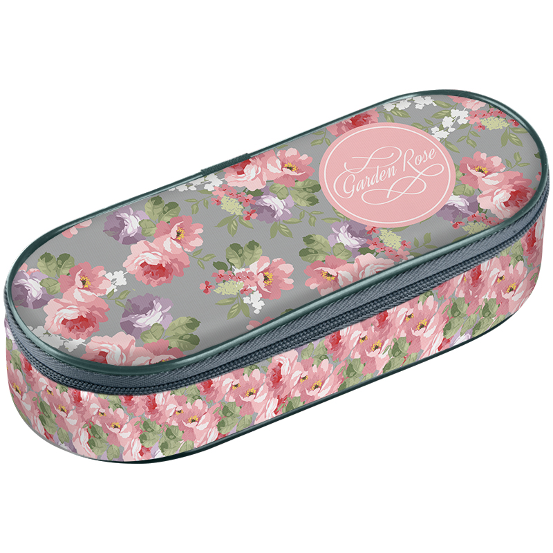 Пенал мягкий корпусный 210*85*50 Berlingo "Garden Rose", полиэстер