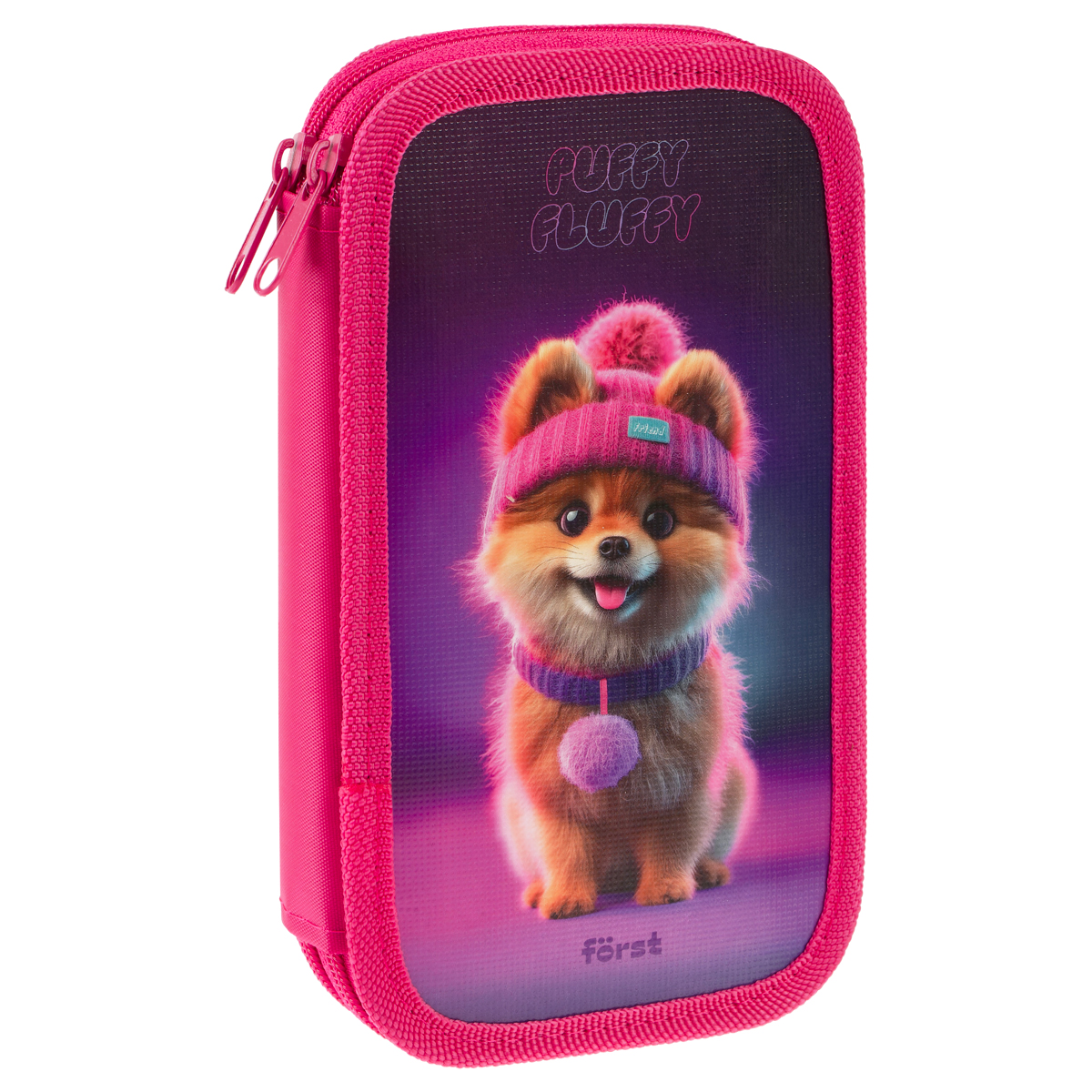 Пенал 2 отделения, 190*110 Först "Cute Pomeranian" (Милый померанский шпиц), ламинированный картон