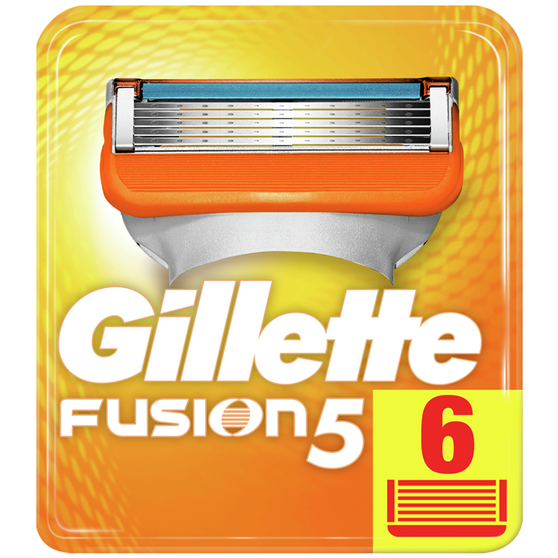 Кассеты для бритья сменные Gillette "Fusion", 6шт. (ПОД ЗАКАЗ)