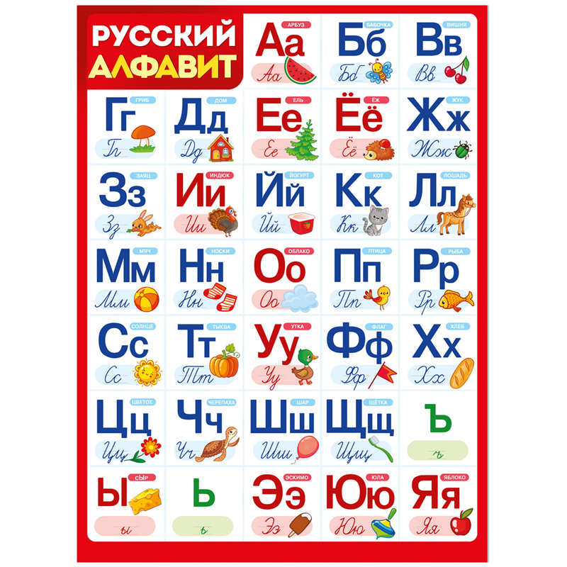 Плакат настенный Империя поздравлений "Алфавит", 440*600мм