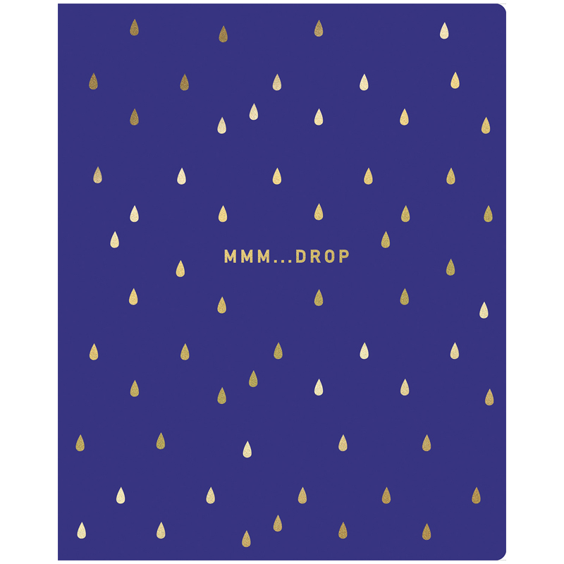 Тетрадь 48л., А5, клетка BG "Blue Gold", тиснение голографической фольгой, форзац с дизайном