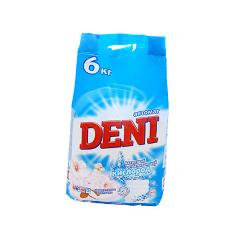 Стиральный порошок для машинной стирки Deni "Активный кислород", 6кг