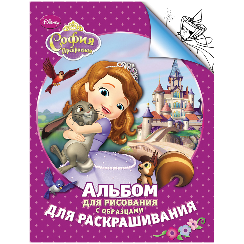 Раскраска-альбом А4 Росмэн "Disney. София", 24стр.