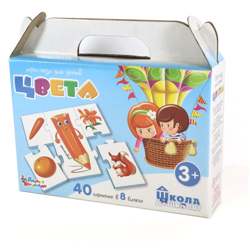 Игра настольная Десятое королевство "Цвета", 40 карточек, картонная коробка