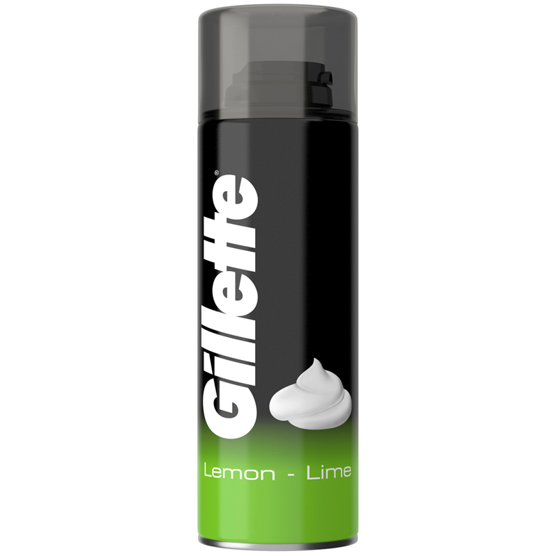 Пена для бритья Gillette "Lemon Lime", с ароматом лимона и лайма, 200мл (ПОД ЗАКАЗ)