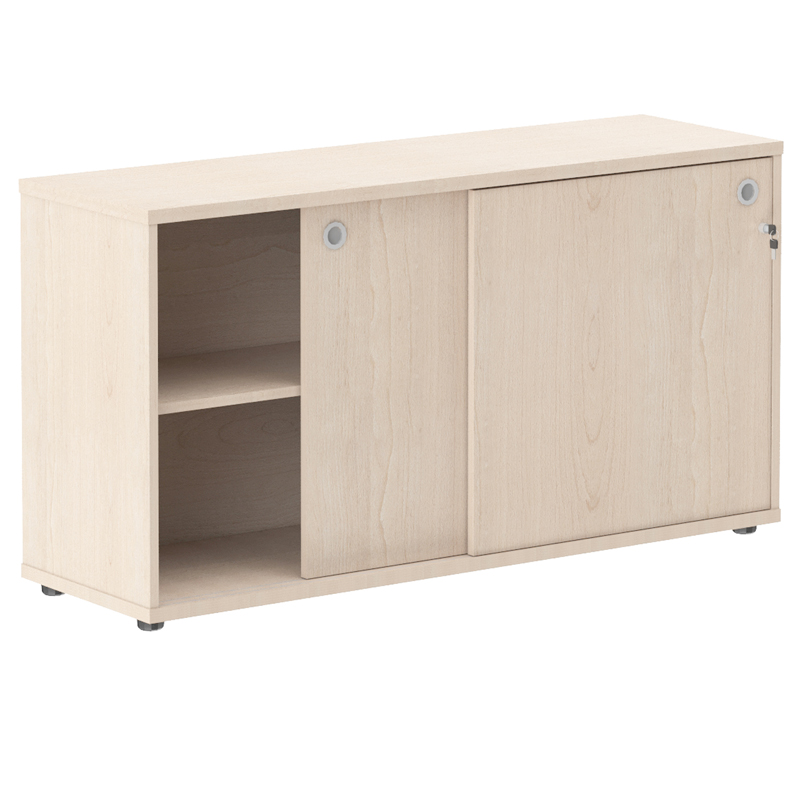 Шкаф для документов низкий с дверьми купе Skyland Xten/Бук Тиара, 1406*430*750, XLC 1443