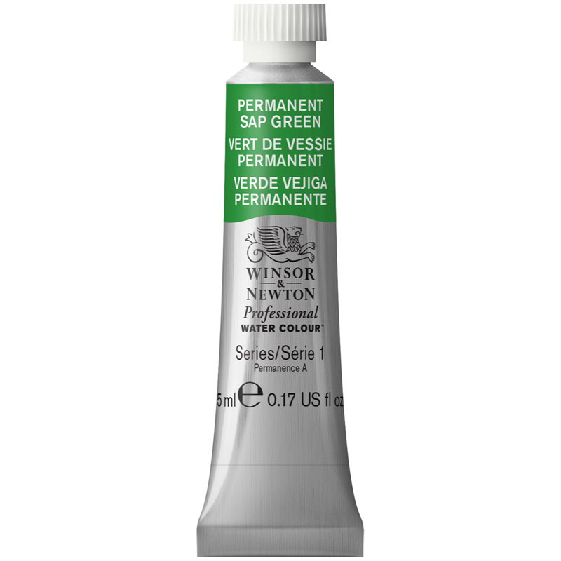 Акварель художественная Winsor&Newton "Professional", 5мл, туба, №503 зеленая крушина