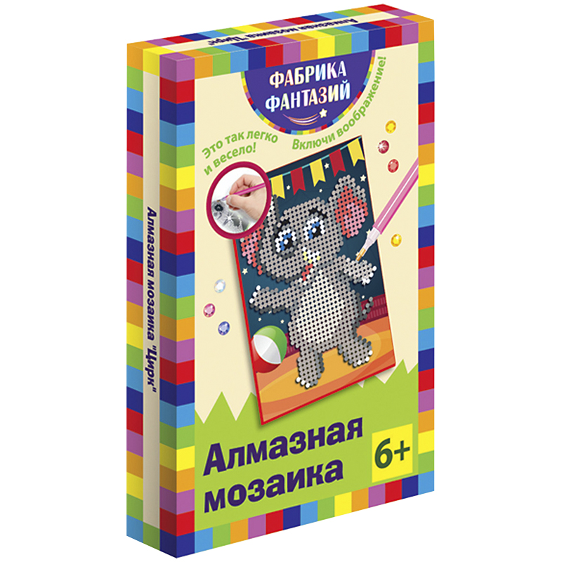 Алмазная мозаика Фабрика фантазий "Цирк", 10*15см