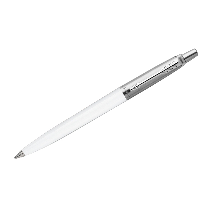 Ручка шариковая Parker "Jotter White" синяя, 1,0мм, кнопочн., пластик. корпус