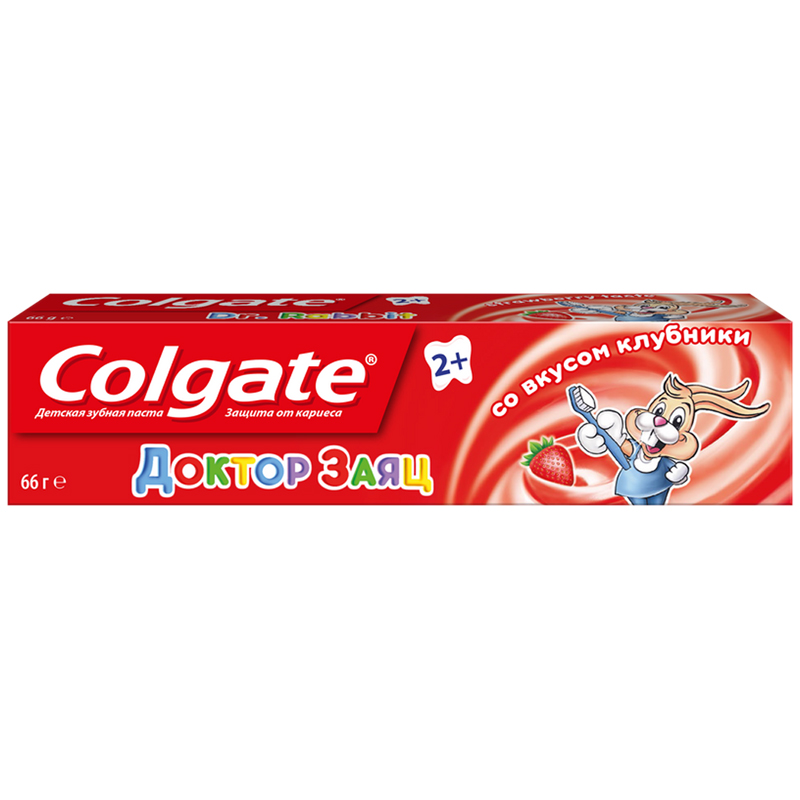 Зубная паста Colgate Доктор Заяц "Вкус клубники", 50мл