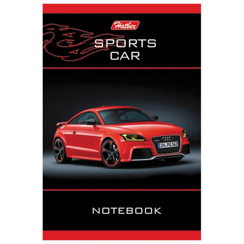 Записная книжка А7 40л. на гребне "Auto"