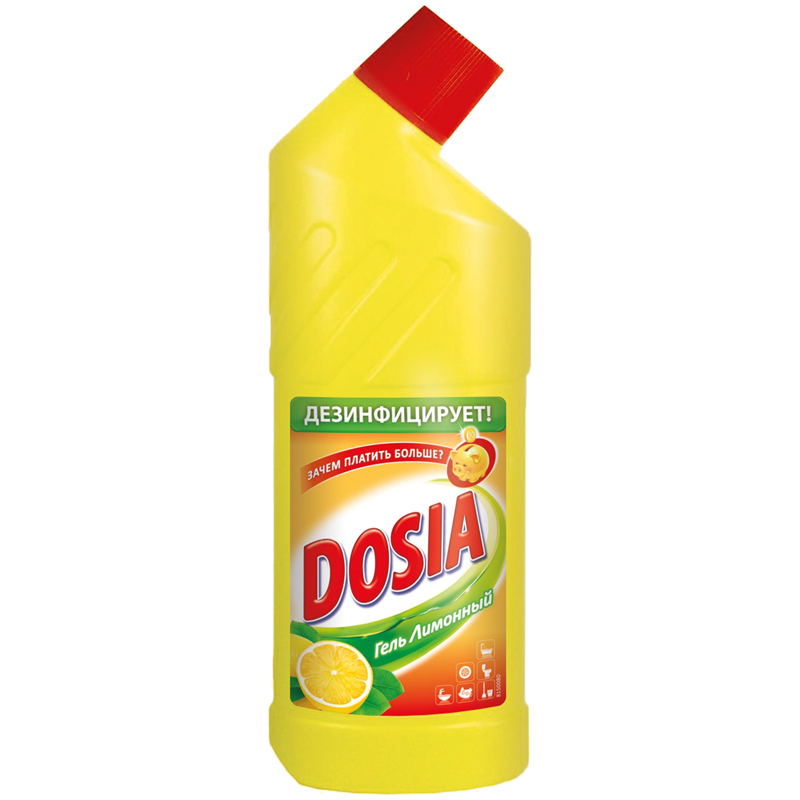 Чистящее средство для сантехники Dosia "Lemon", 750мл