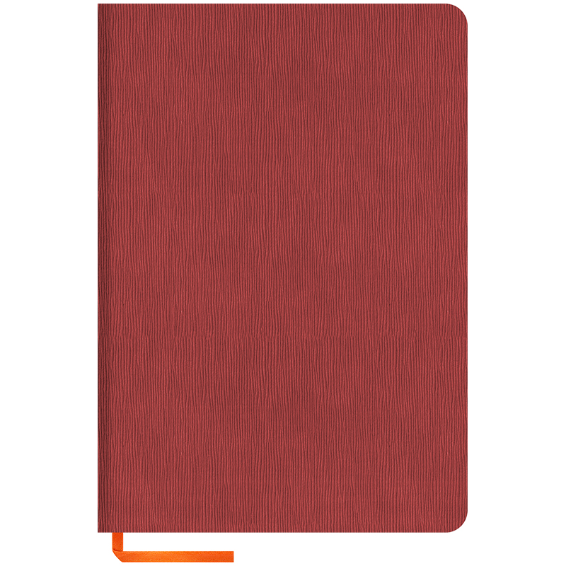 Записная книжка А5 120л. ЛАЙТ, кожзам, "Slim Wave", красный, тонир.блок, ляссе, цв. срез